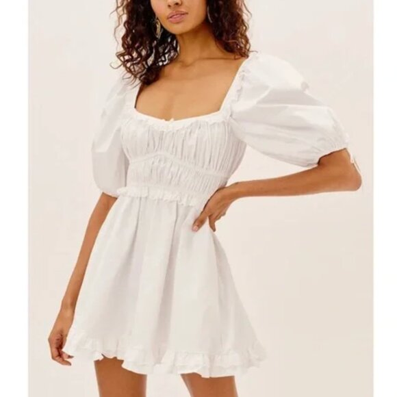 For Love And Lemons Dresses & Skirts - For Love and Lemons Jackson White Mini Dress Size S